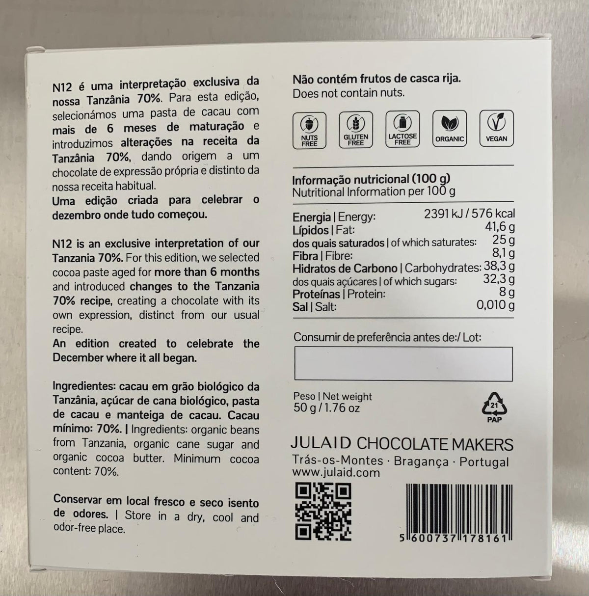 N12 — Tanzânia 70% (Edição Limitada)